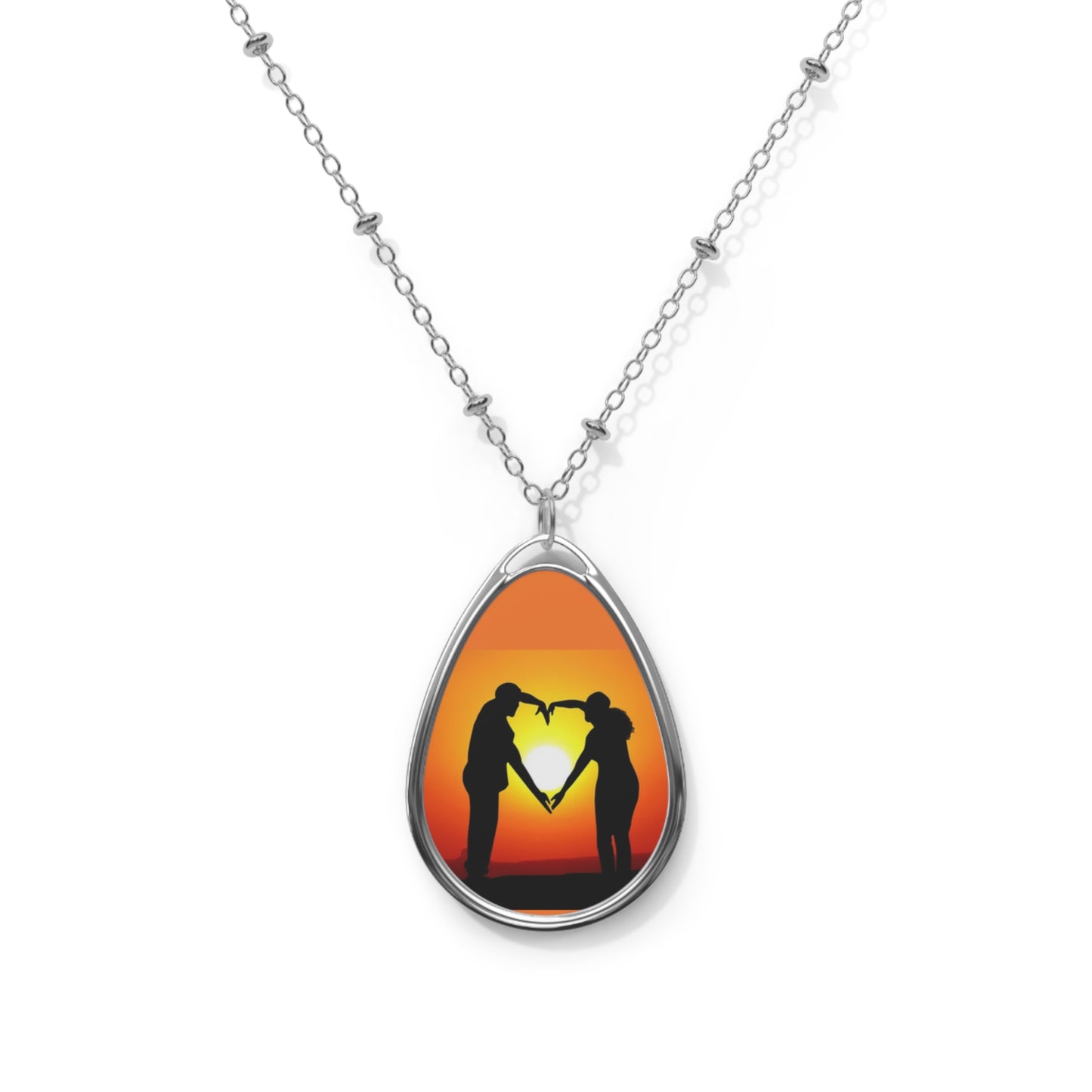 Love - Oval Necklace- Mother's Day - Jewelry