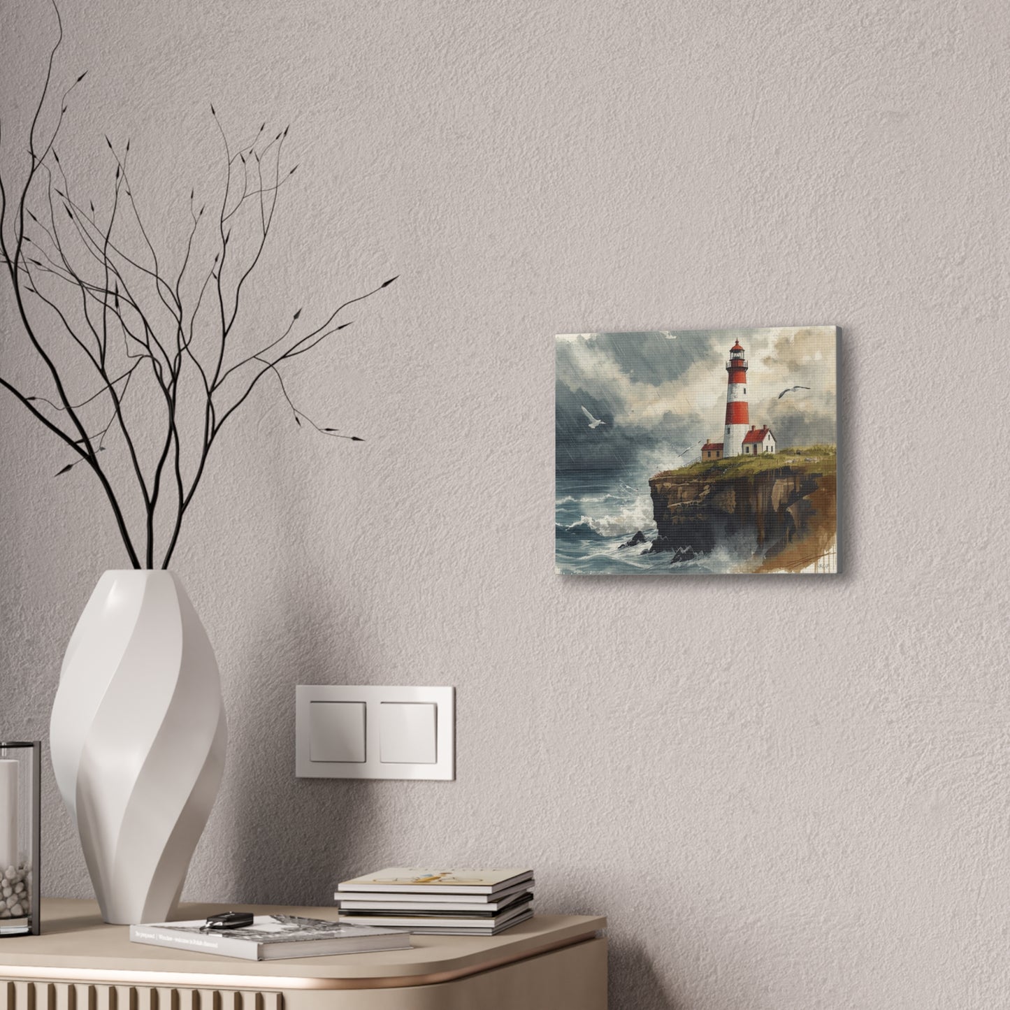 North Coast Light House - Canvas Stretched, 0.75" - 2026 Wall Art Places