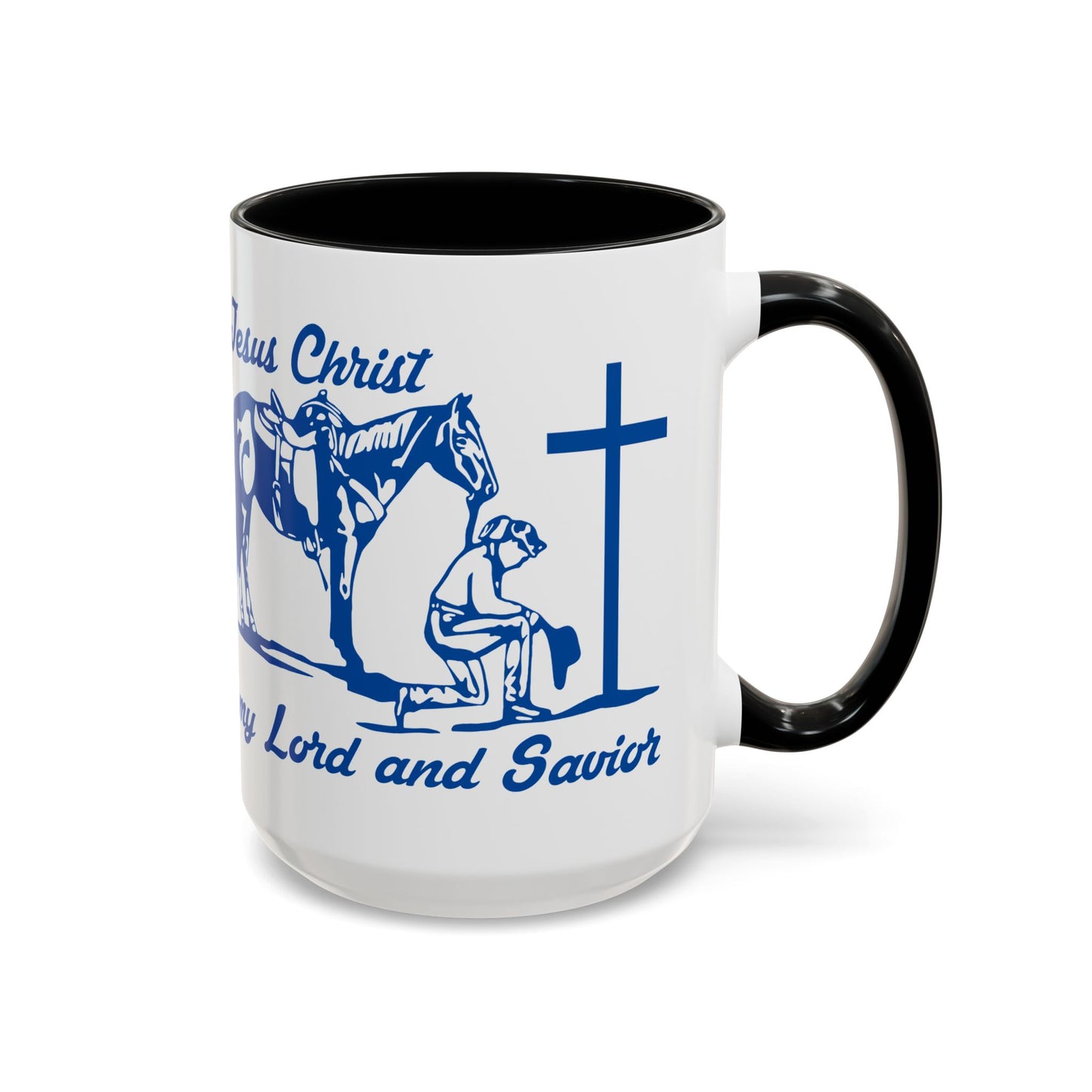 Lord and Savior - Accent Coffee Mug (11, 15oz) - Easter - Mother's Day - Father's Day