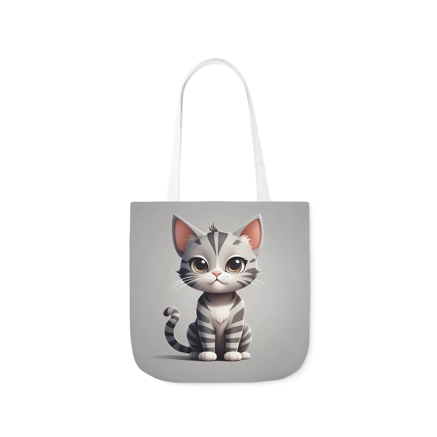 Kitty - Canvas Tote Bag, 5-Color Straps