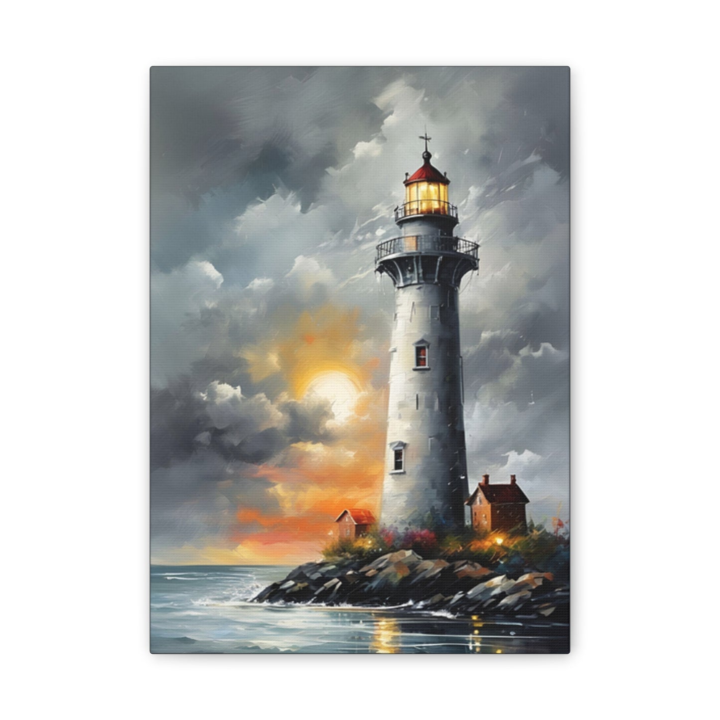 Light House - Canvas -Stretched, 0.75"