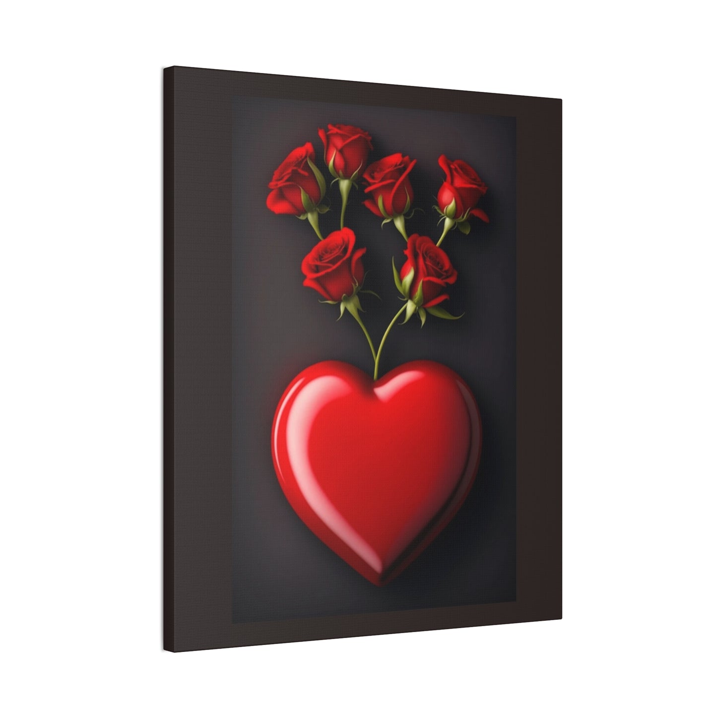 Heart and Roses - Canvas Stretched, 0.75" - Mother's Day