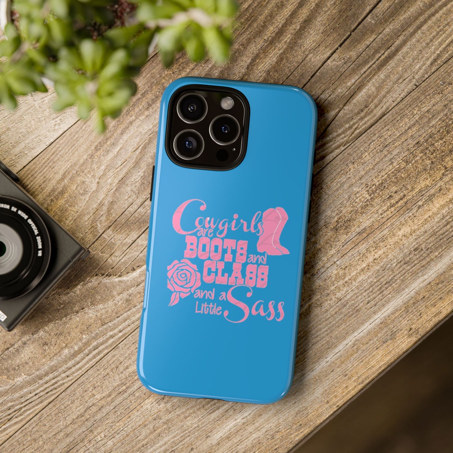 CowGirls are Boots -Tough Whimsical Phone Cases