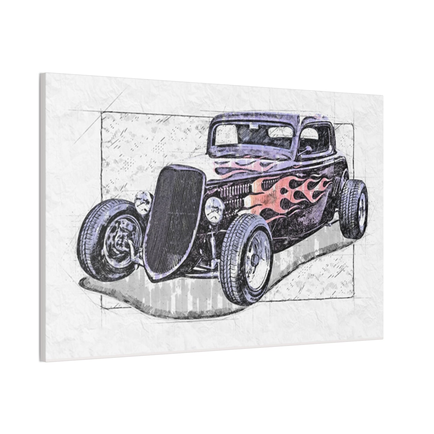 Hot Rod 1 - Canvas Stretched, 0.75" - Father's Day