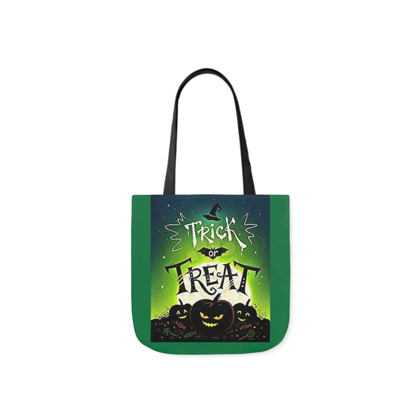 Trick or Treat - Canvas Tote Bag, 5-Color Straps - Halloween