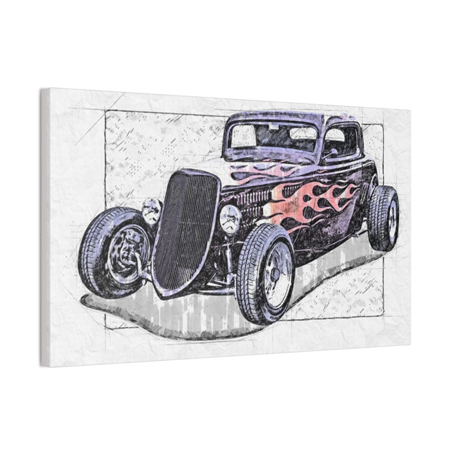 Hot Rod 1 - Canvas Stretched, 0.75" - Father's Day
