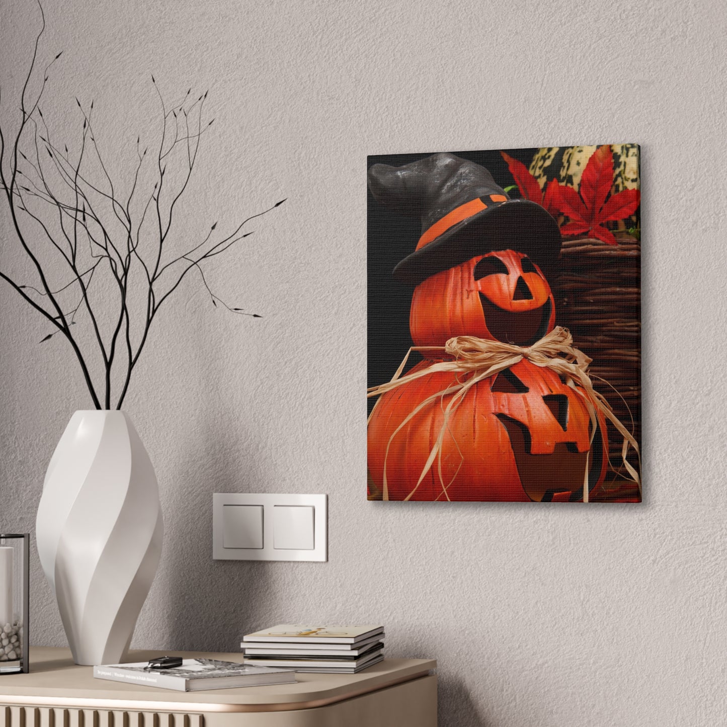 Pumpkins - Canvas Stretched, 0.75" - Halloween