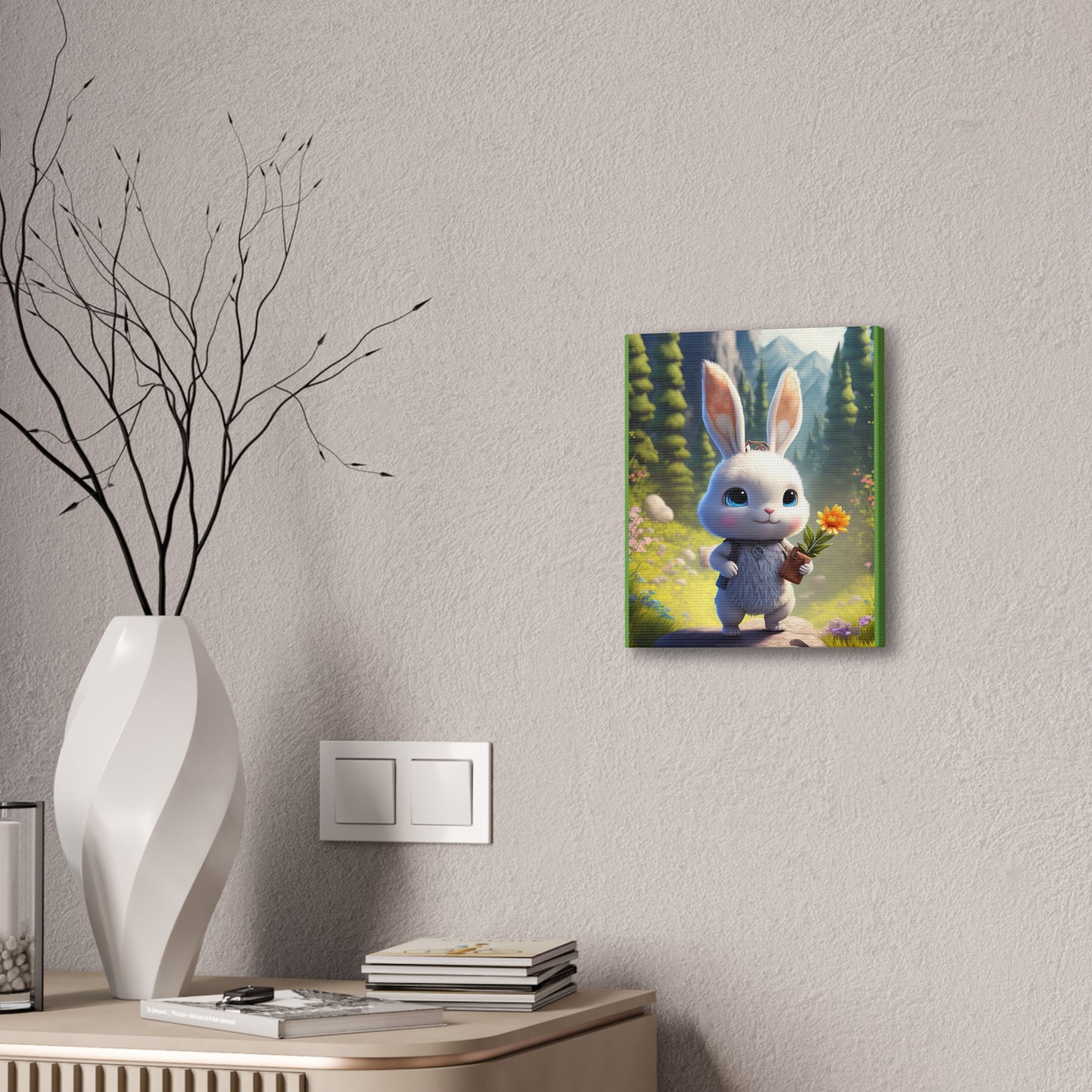 Bunny - Canvas Stretched, 0.75" - Easter