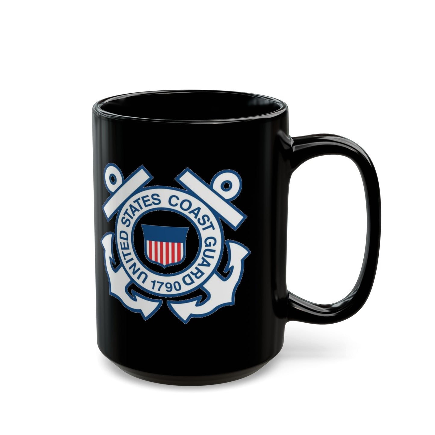 US Coast Guard -- Black Mug (11oz, 15oz) - Military - Father's Day - Veteran