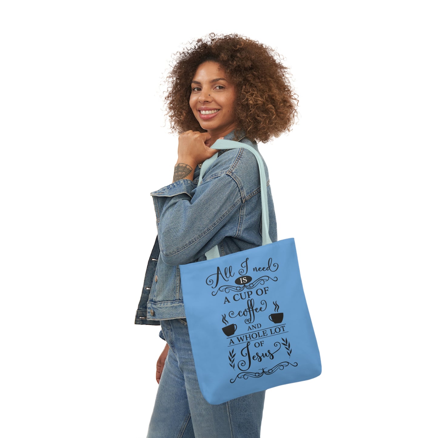 All I Need - Canvas Tote Bag, 5-Color Straps - Religion