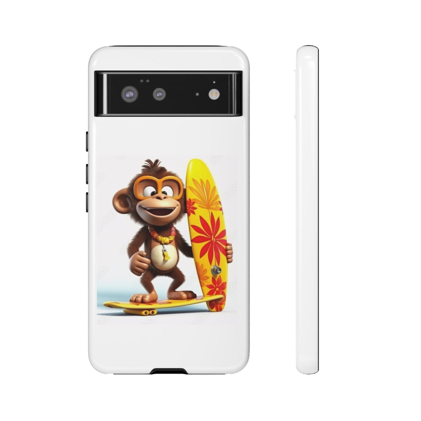 Surfer Monkey -Tough Whimsical Phone Cases