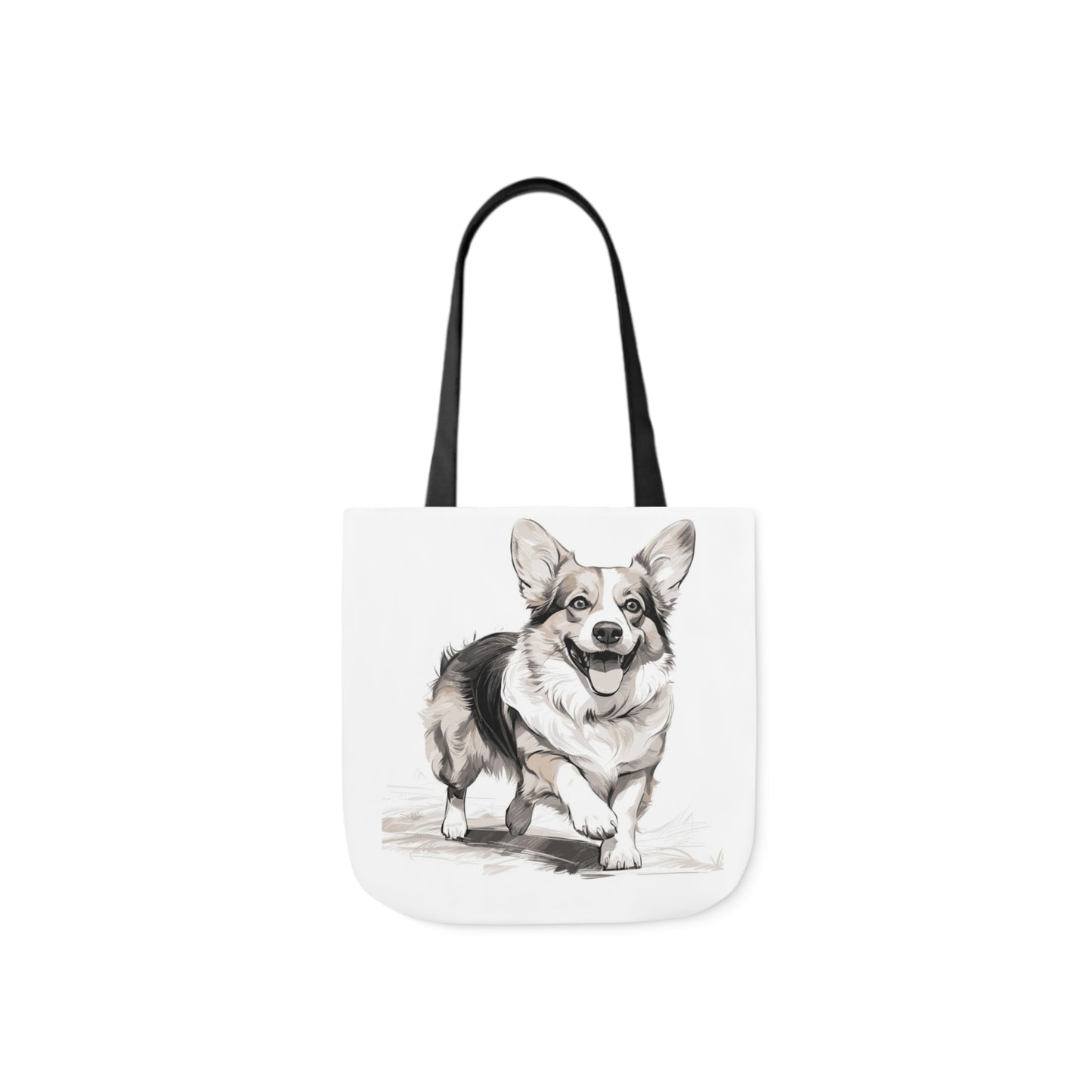 Corgi 2 - Canvas Tote Bag, 5-Color Straps