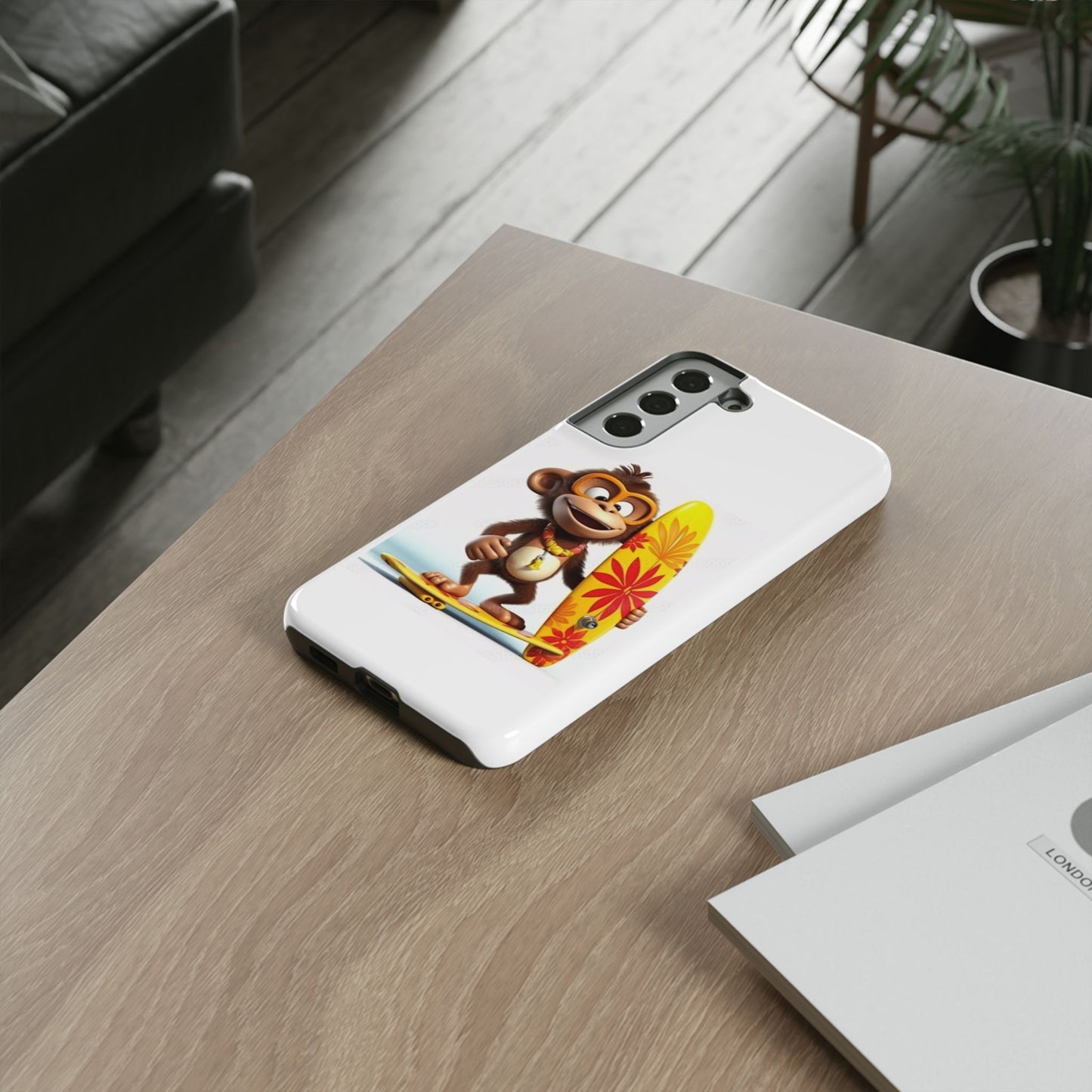 Surfer Monkey -Tough Whimsical Phone Cases