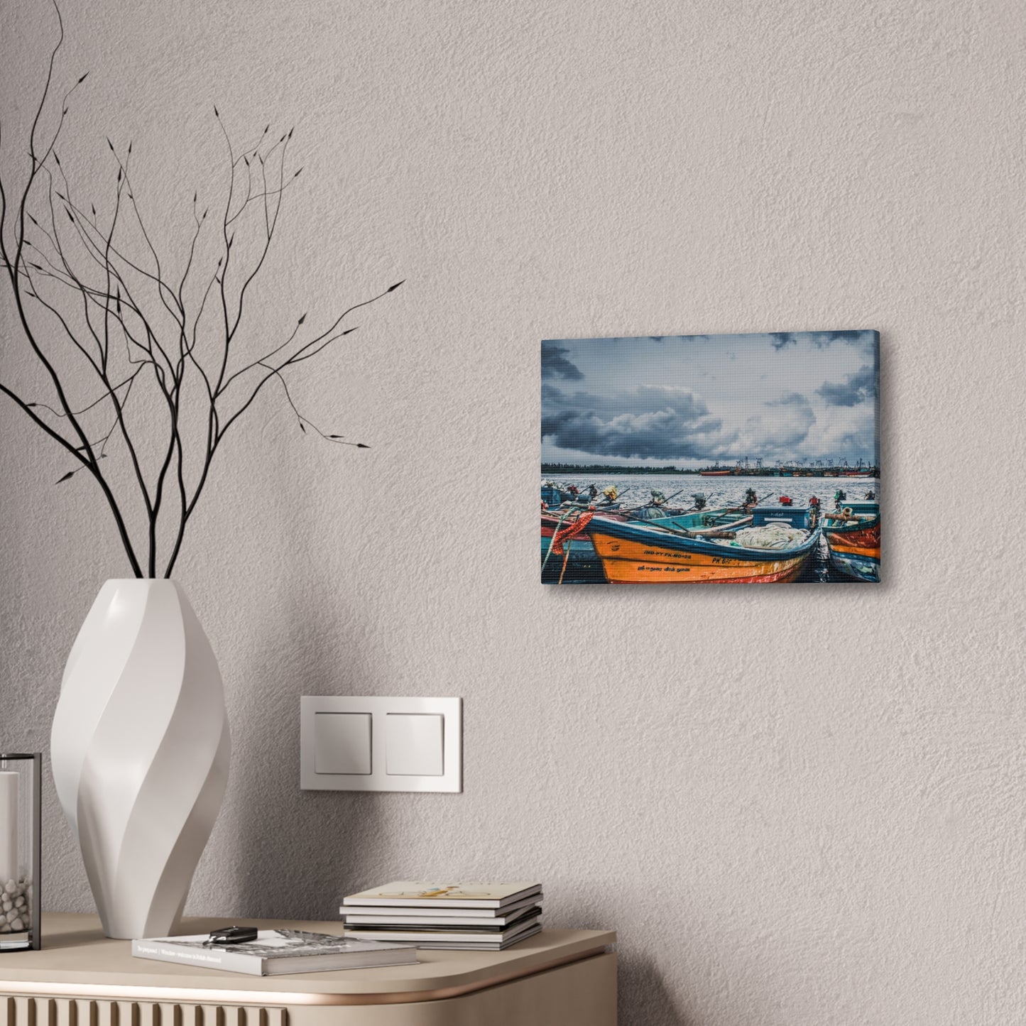 Boats - Canvas Stretched, 0.75"