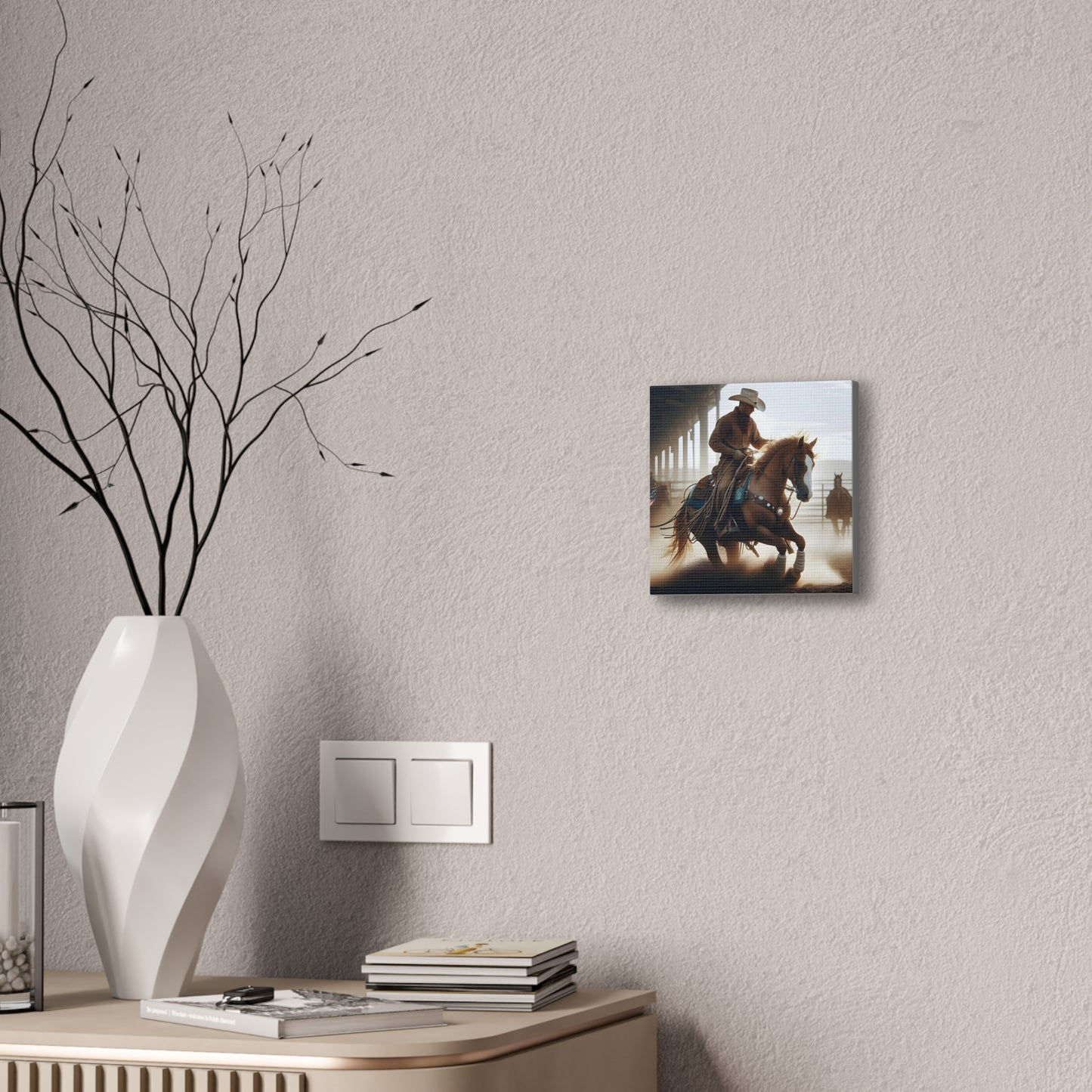Cutting Horse - Canvas Stretched, 0.75" - 2026 Wall Art - Americana