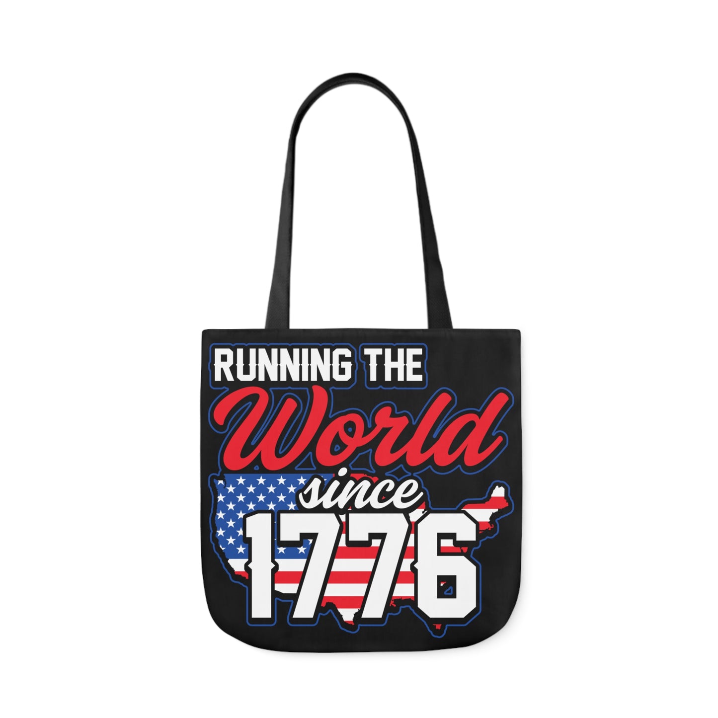 Running the World - Canvas Tote Bag, 5-Color Straps