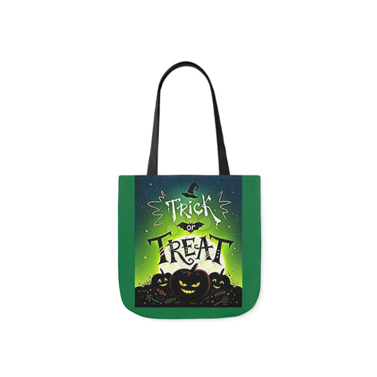 Trick or Treat - Canvas Tote Bag, 5-Color Straps - Halloween