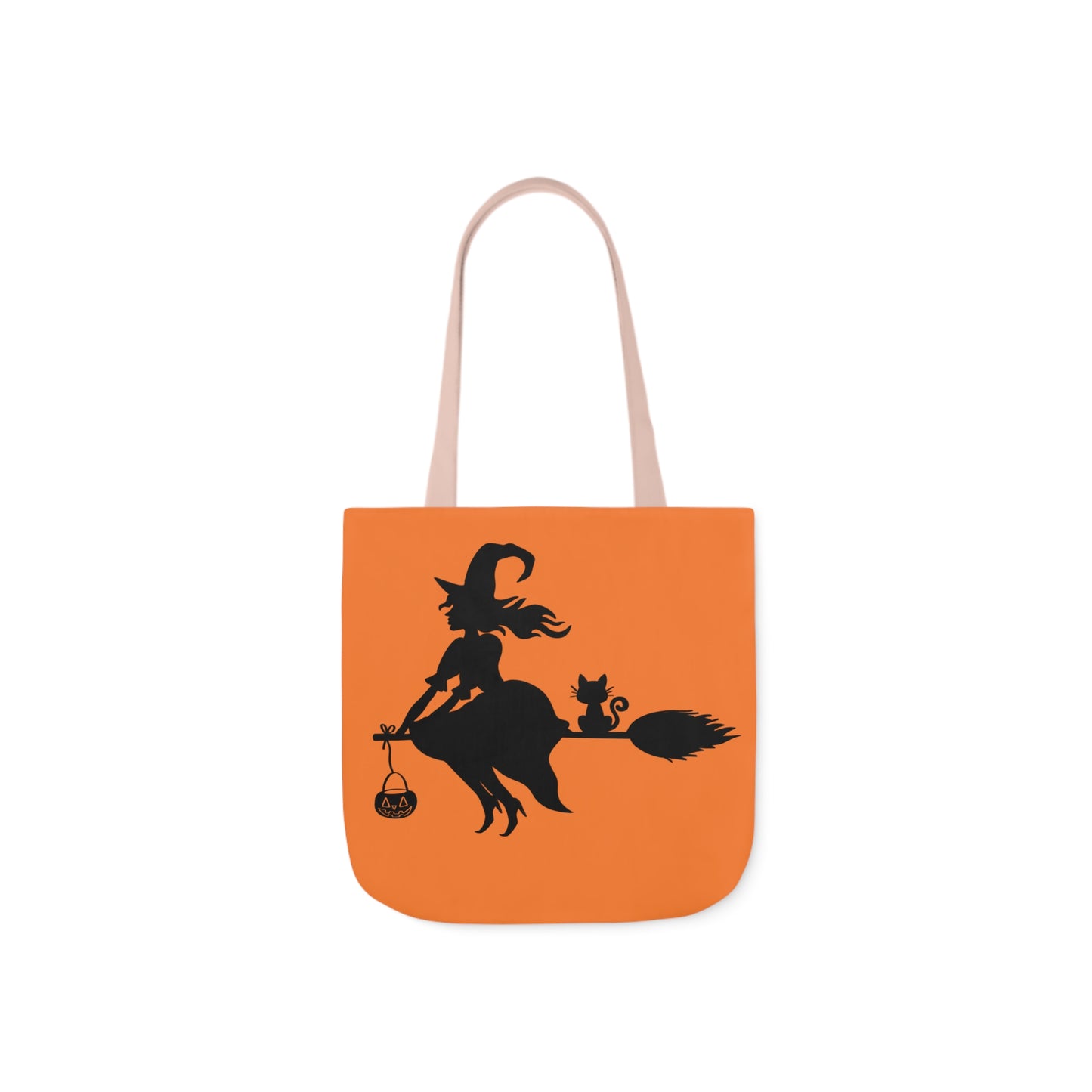 Witch - Canvas Tote Bag, 5-Color Straps - Halloween