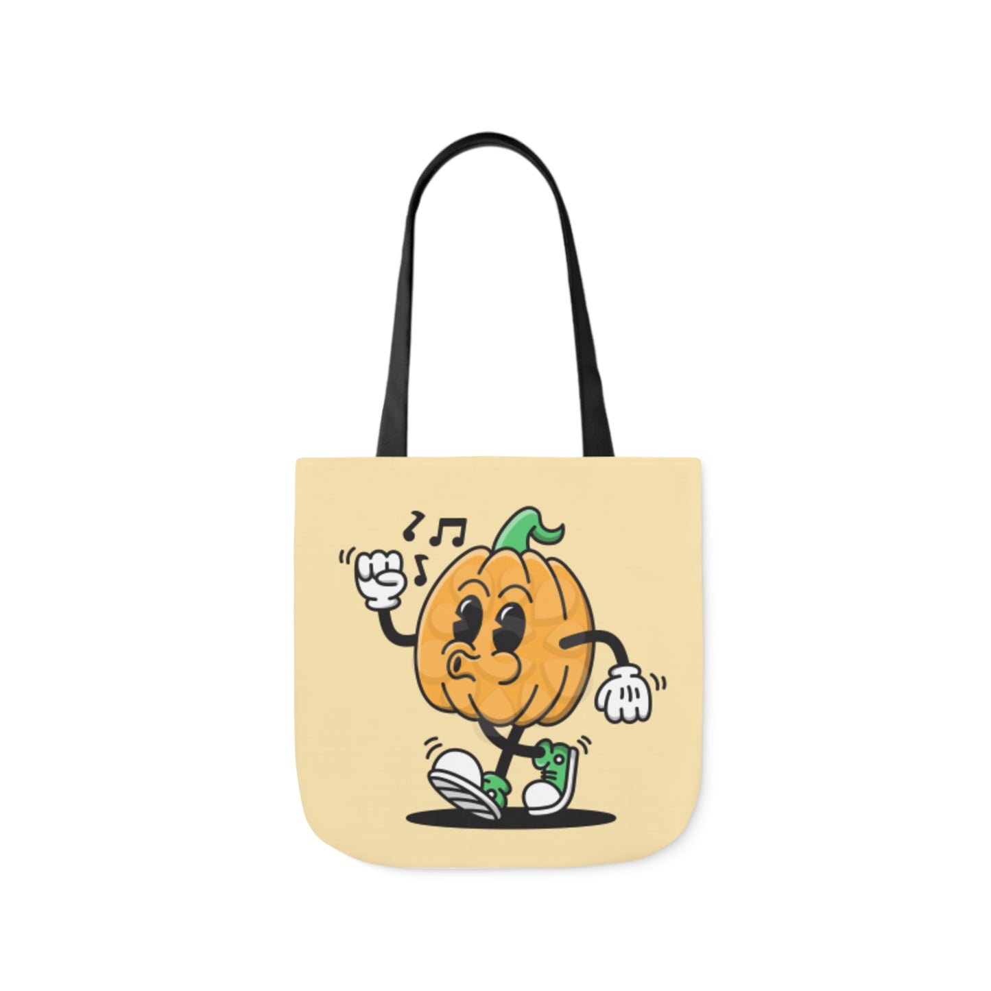 Happy Pumpkin - Canvas Tote Bag, 5-Color Straps - Halloween