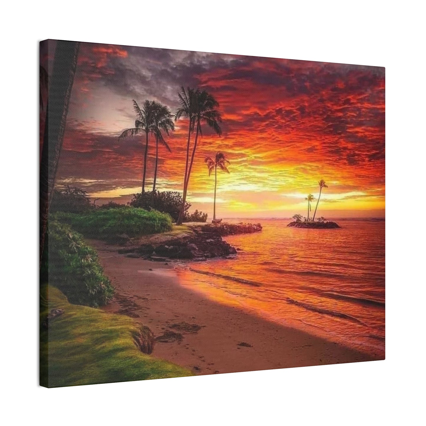 Sunset Island - Canvas Stretched, 0.75"