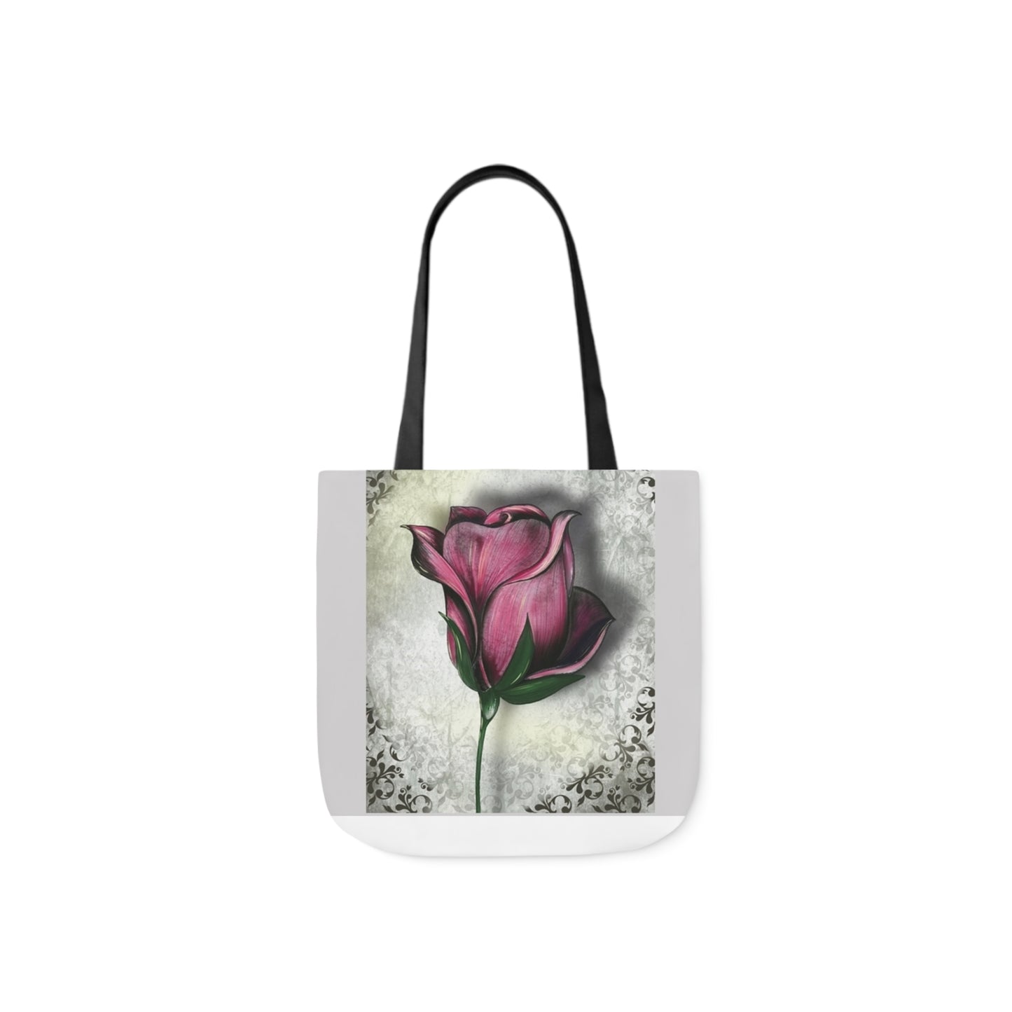 Rose - Canvas Tote Bag, 5-Color Straps