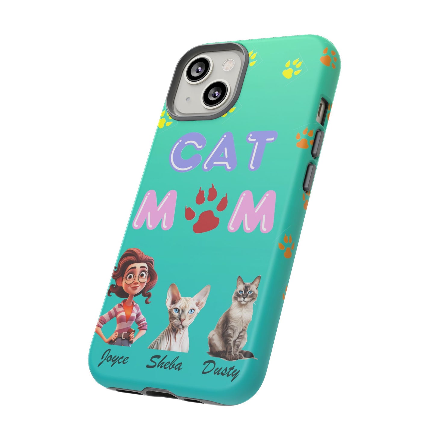 Cat Mom - Tough Cases - Mother's Day - Whimsical