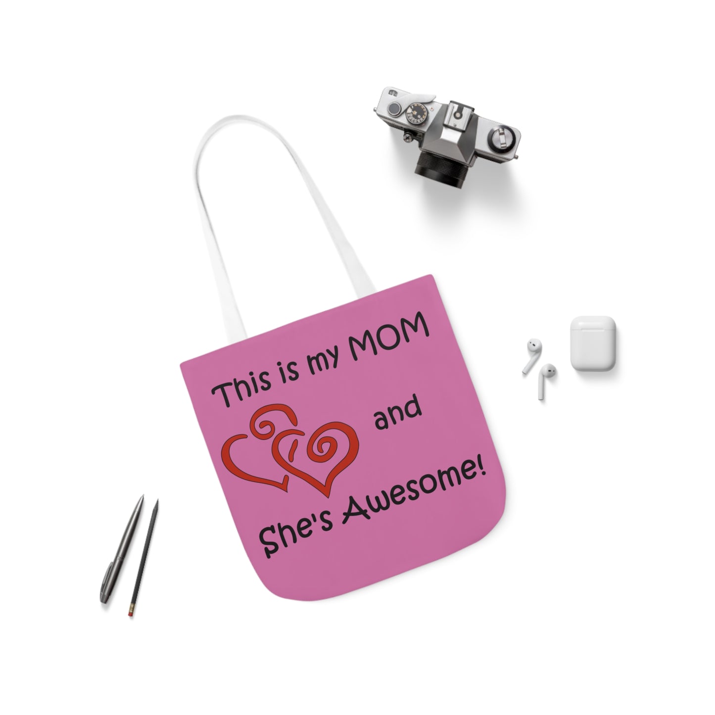 This is My Mom - Canvas Tote Bag, 5-Color Straps  Mother's Day