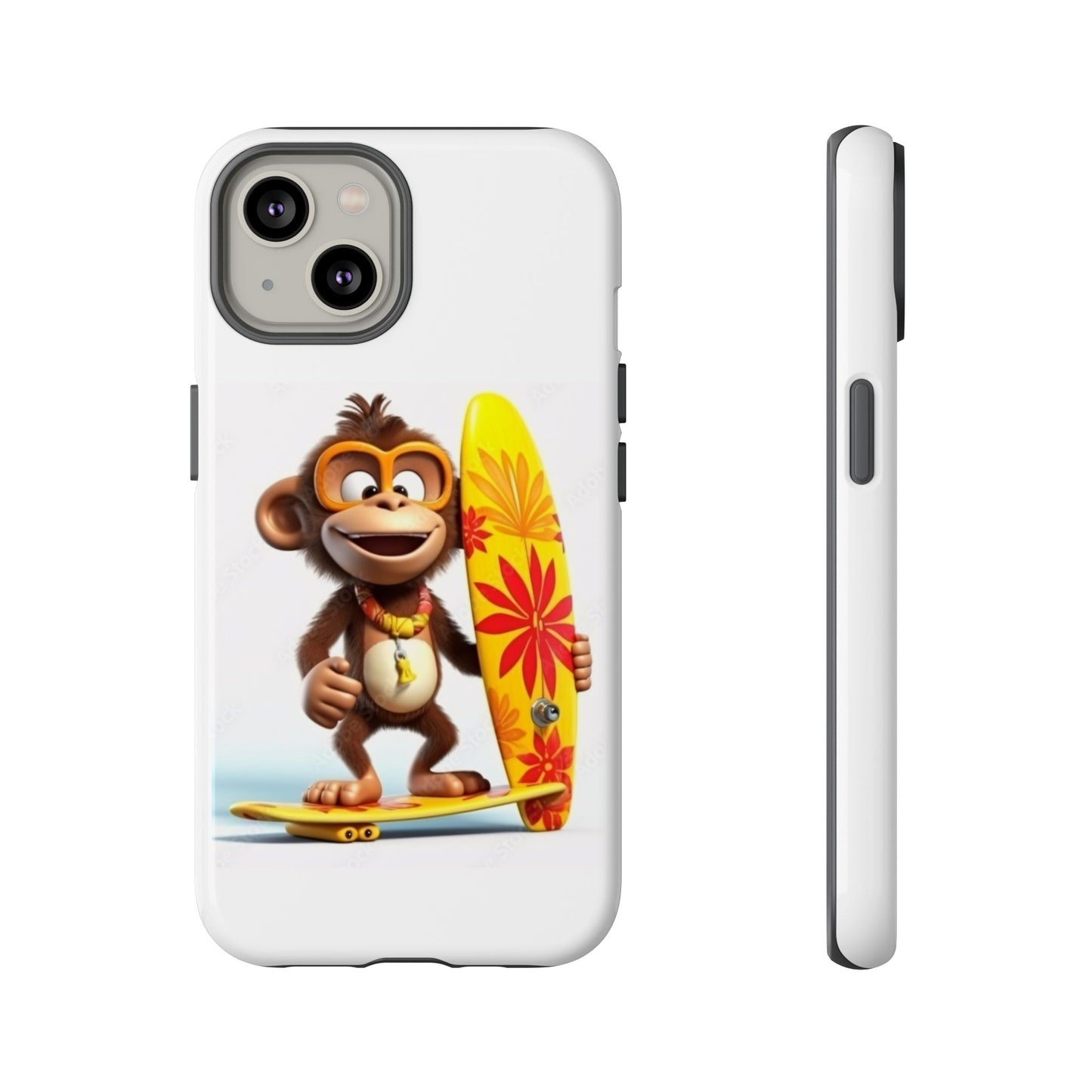 Surfer Monkey -Tough Whimsical Phone Cases