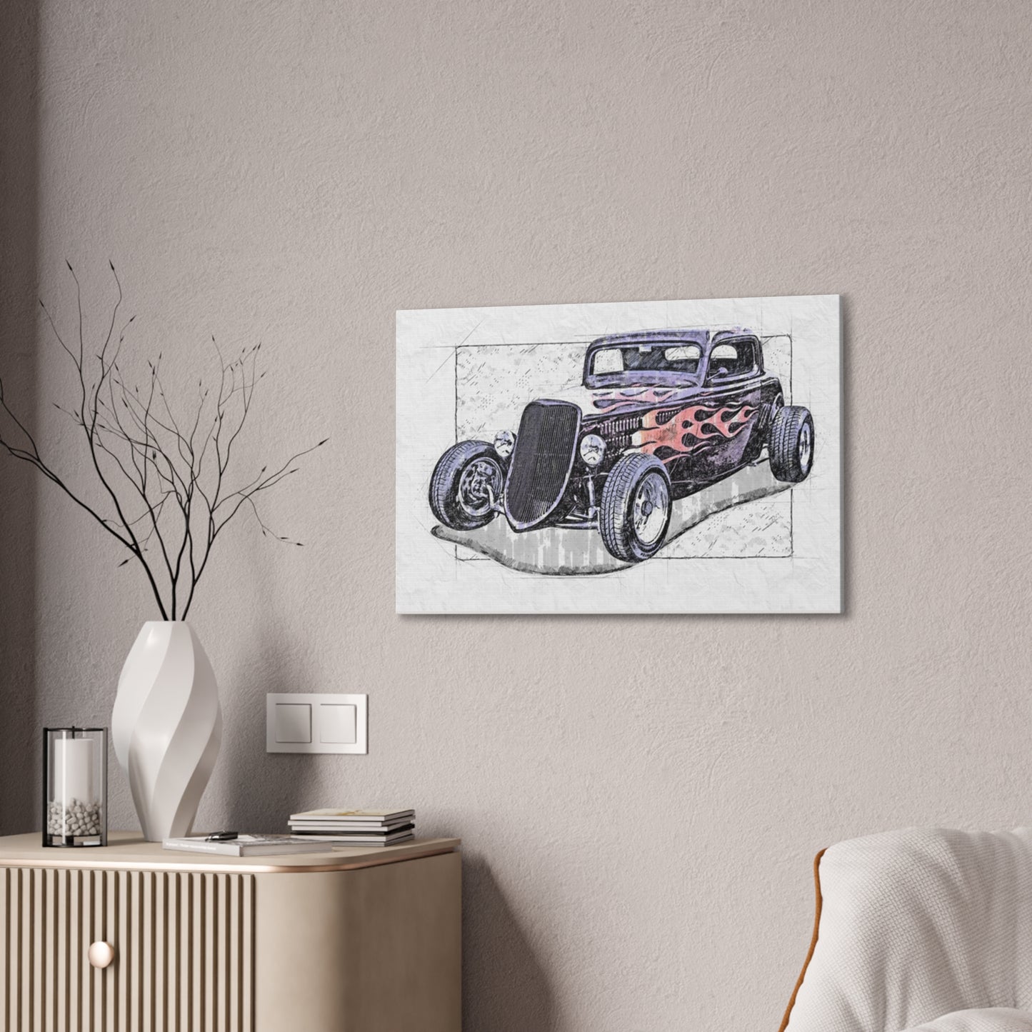 Hot Rod 1 - Canvas Stretched, 0.75" - Father's Day