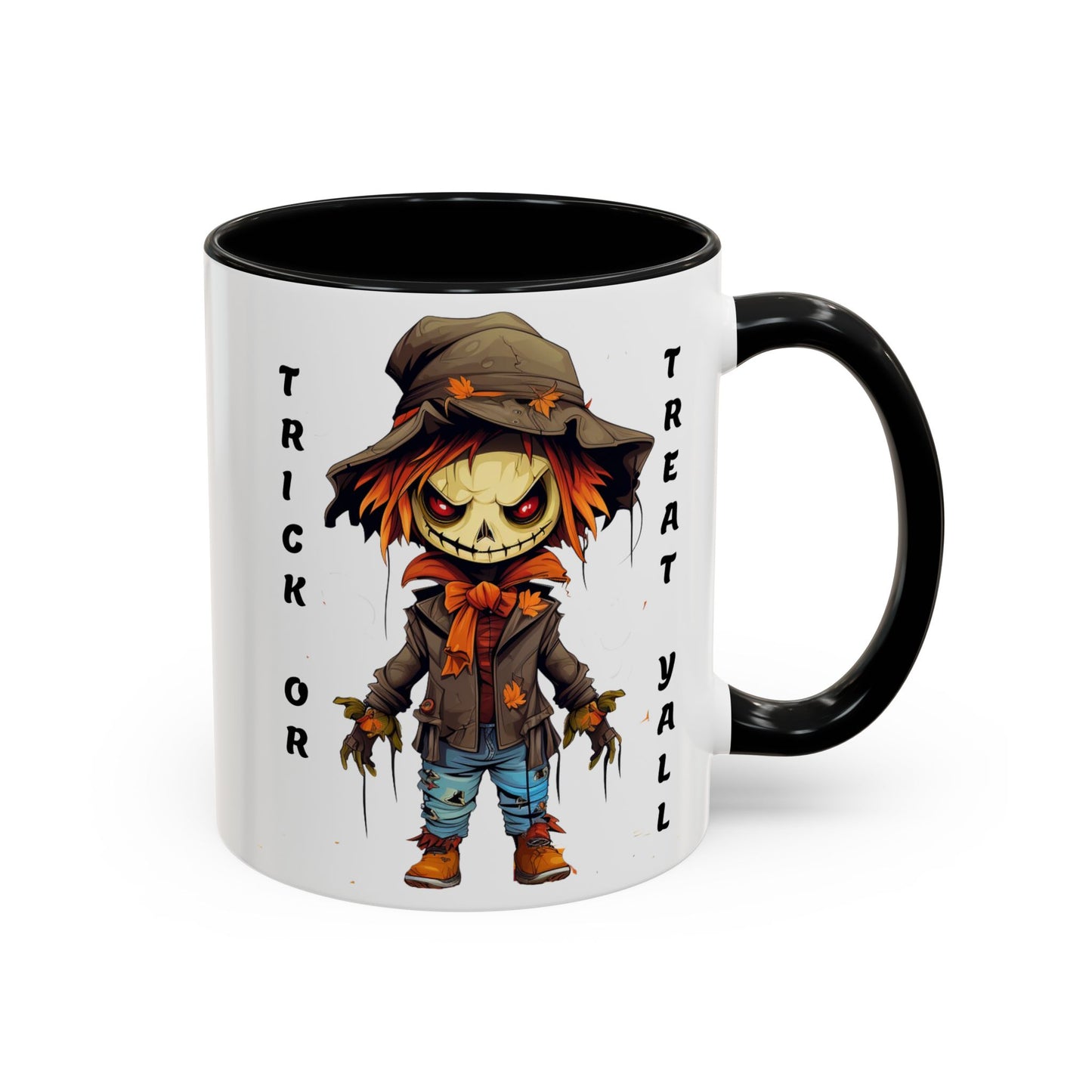 Trick or Treat Yall - Accent Coffee Mug (11, 15oz) - Halloween