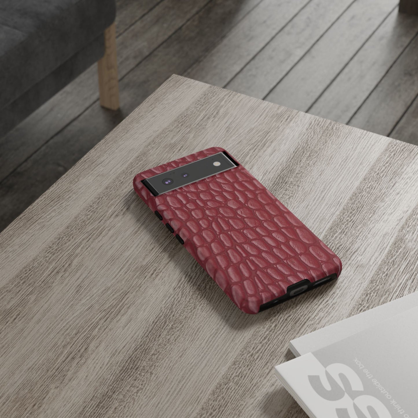 Red Leather - Tough Cases - Whimsical Phone Cases