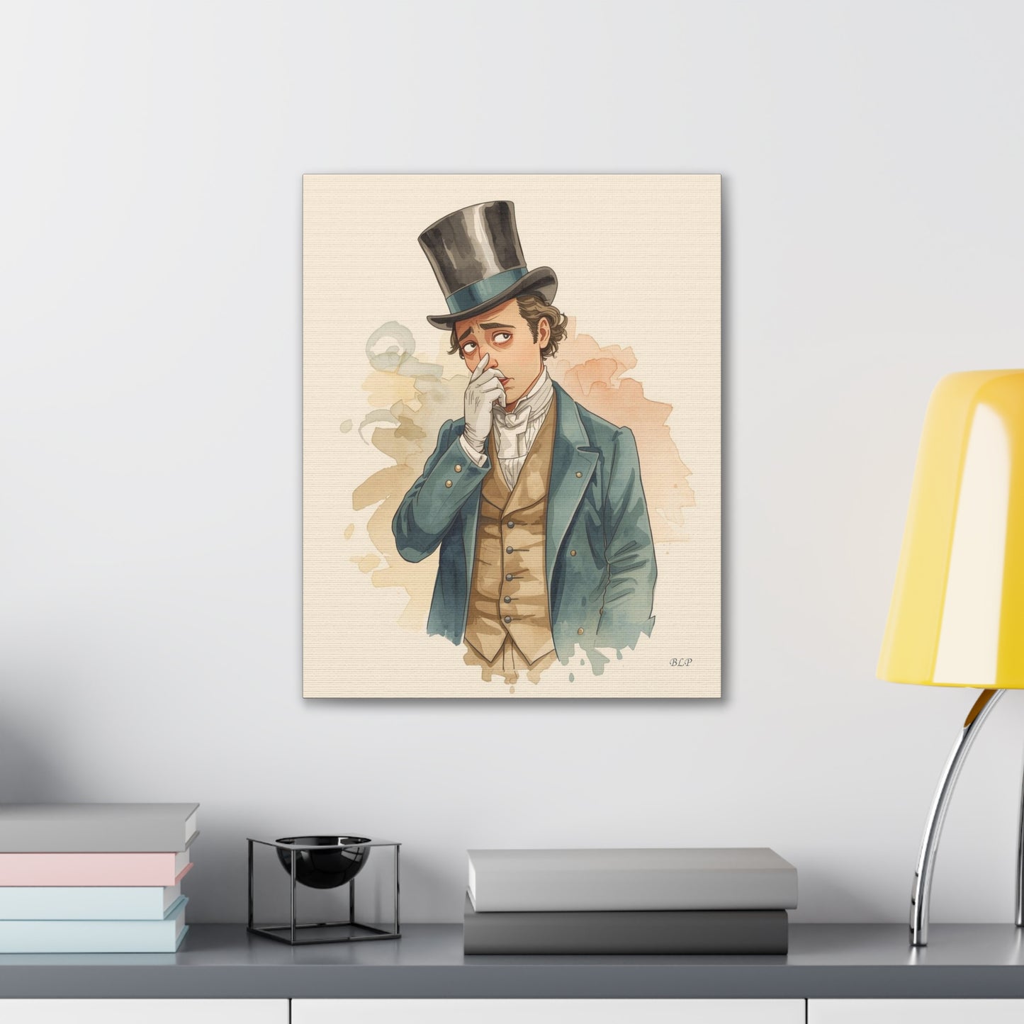Victorian Man - Canvas Stretched, 0.75" - 2026 Wall Art - Bathroom Humor