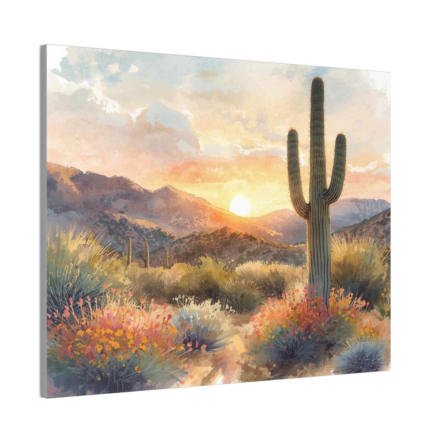 Desert Sunset - Canvas Stretched, 0.75" -  2026 Wall Art - Scenes