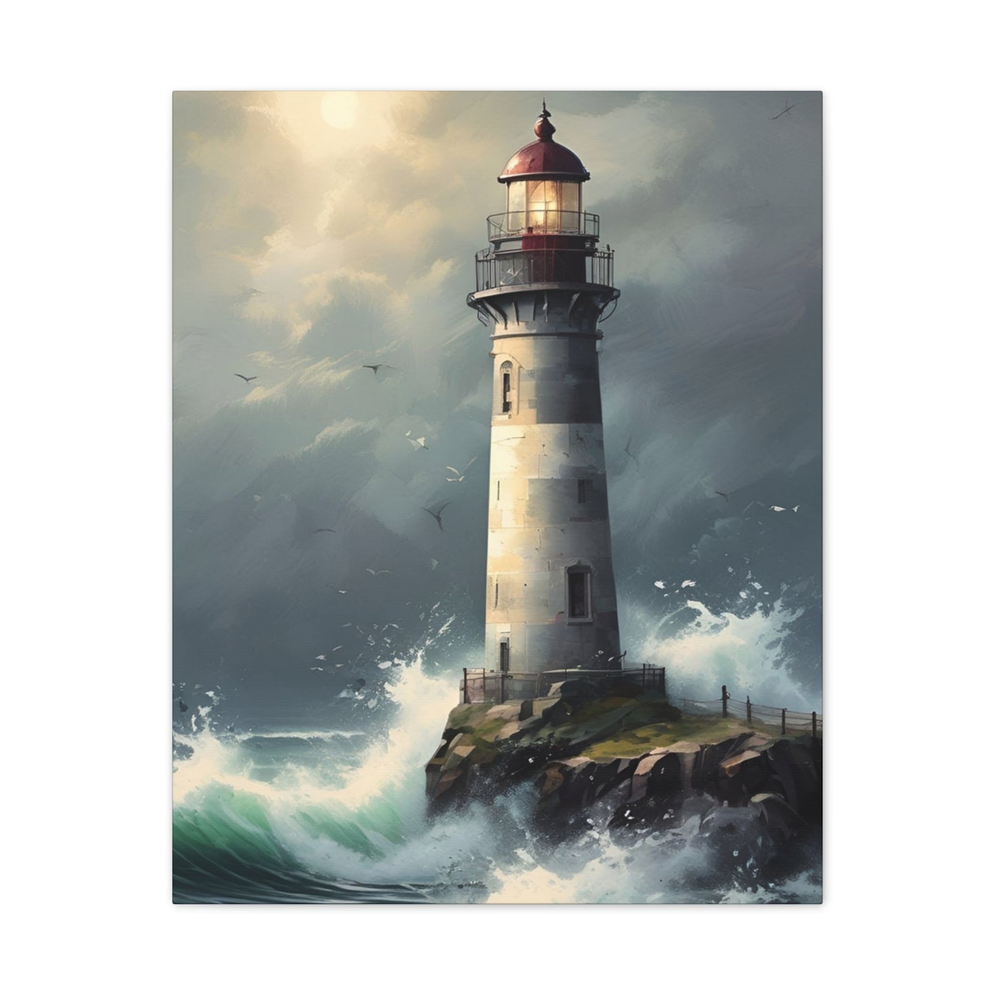 Light House - Canvas Stretched, 0.75"