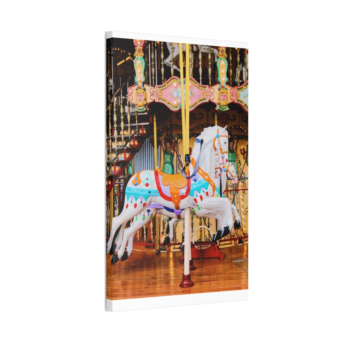 Carousel Horses - Canvas Stretched, 0.75"