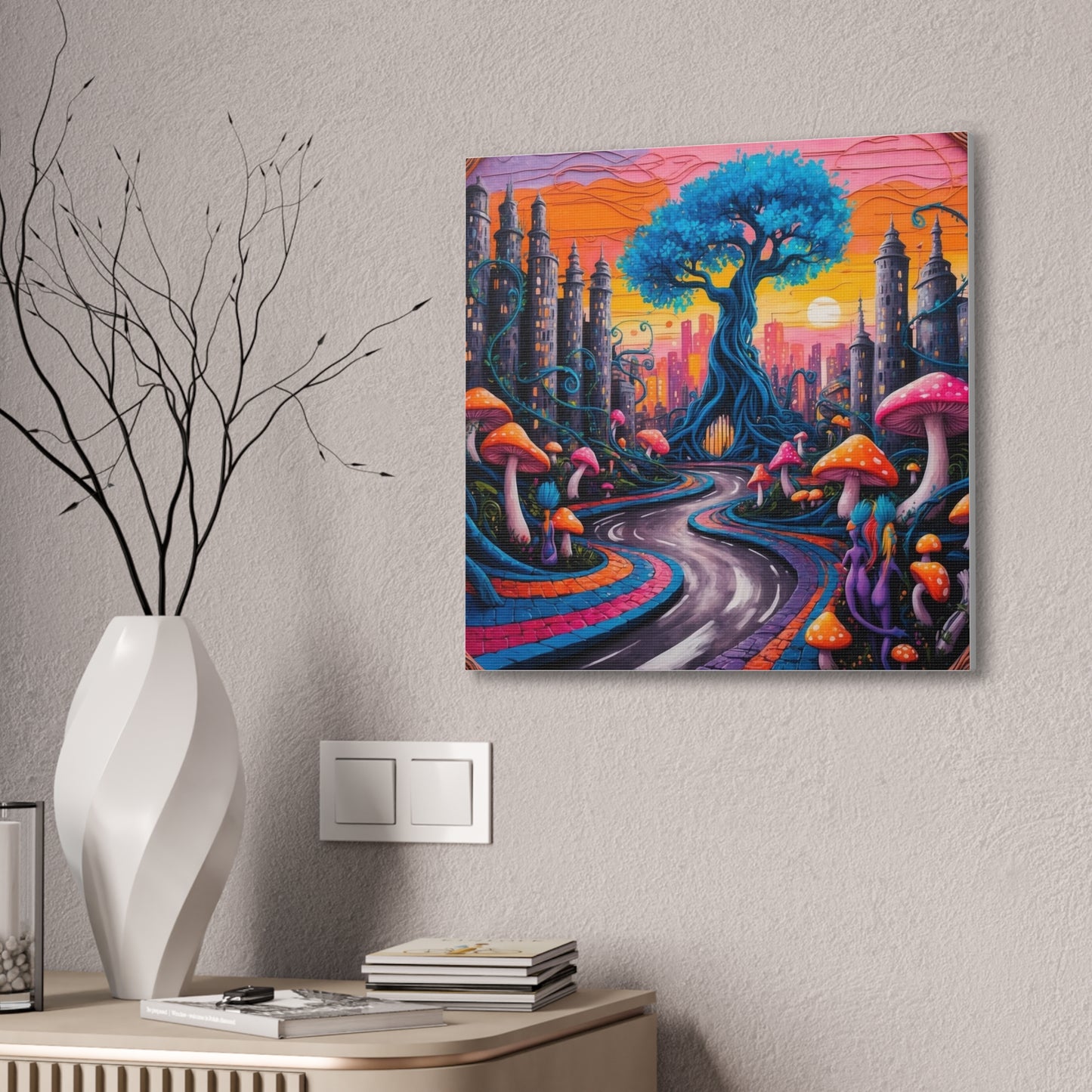 Candy Road - Canvas Stretched, 0.75"