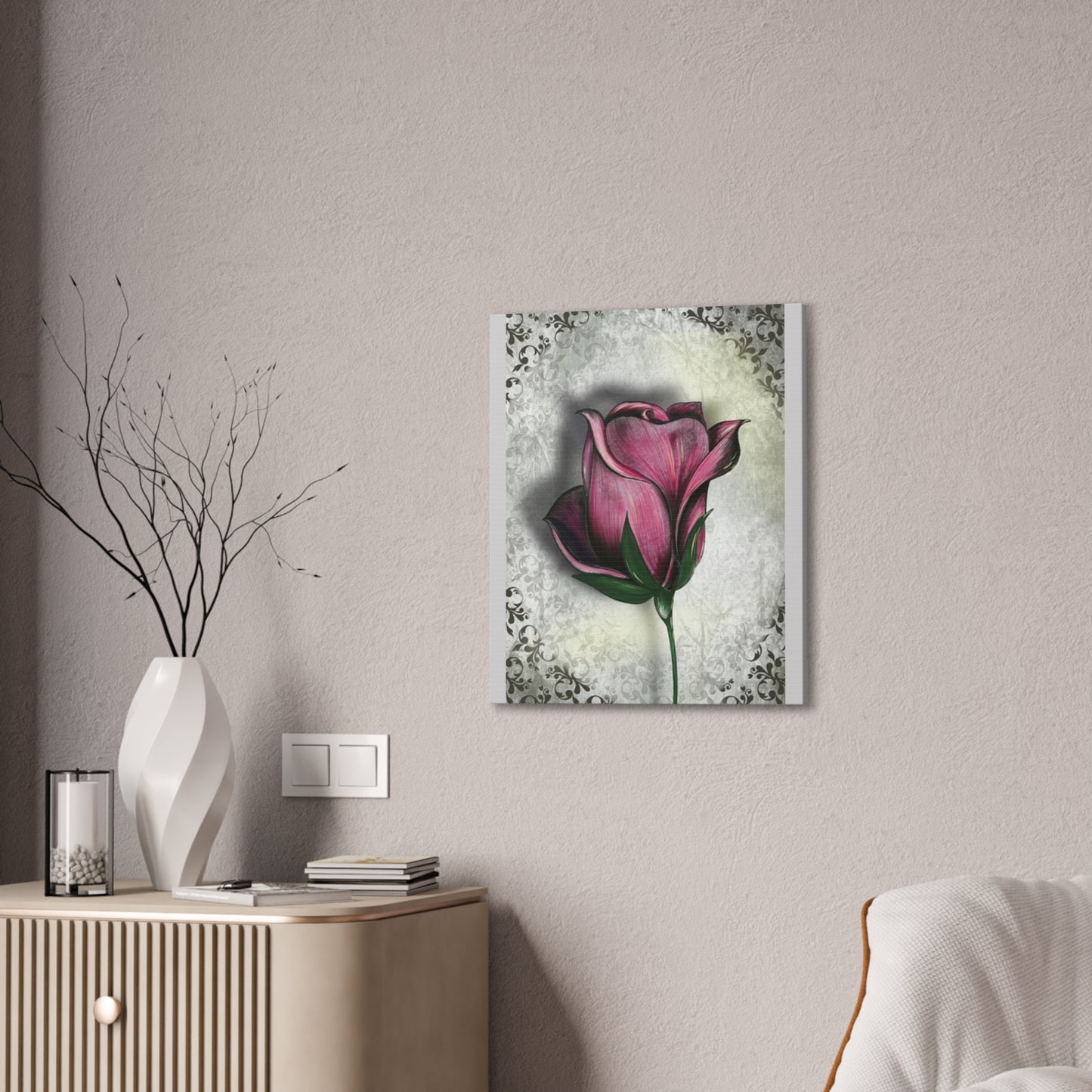 Rose - Canvas Stretched, 0.75"