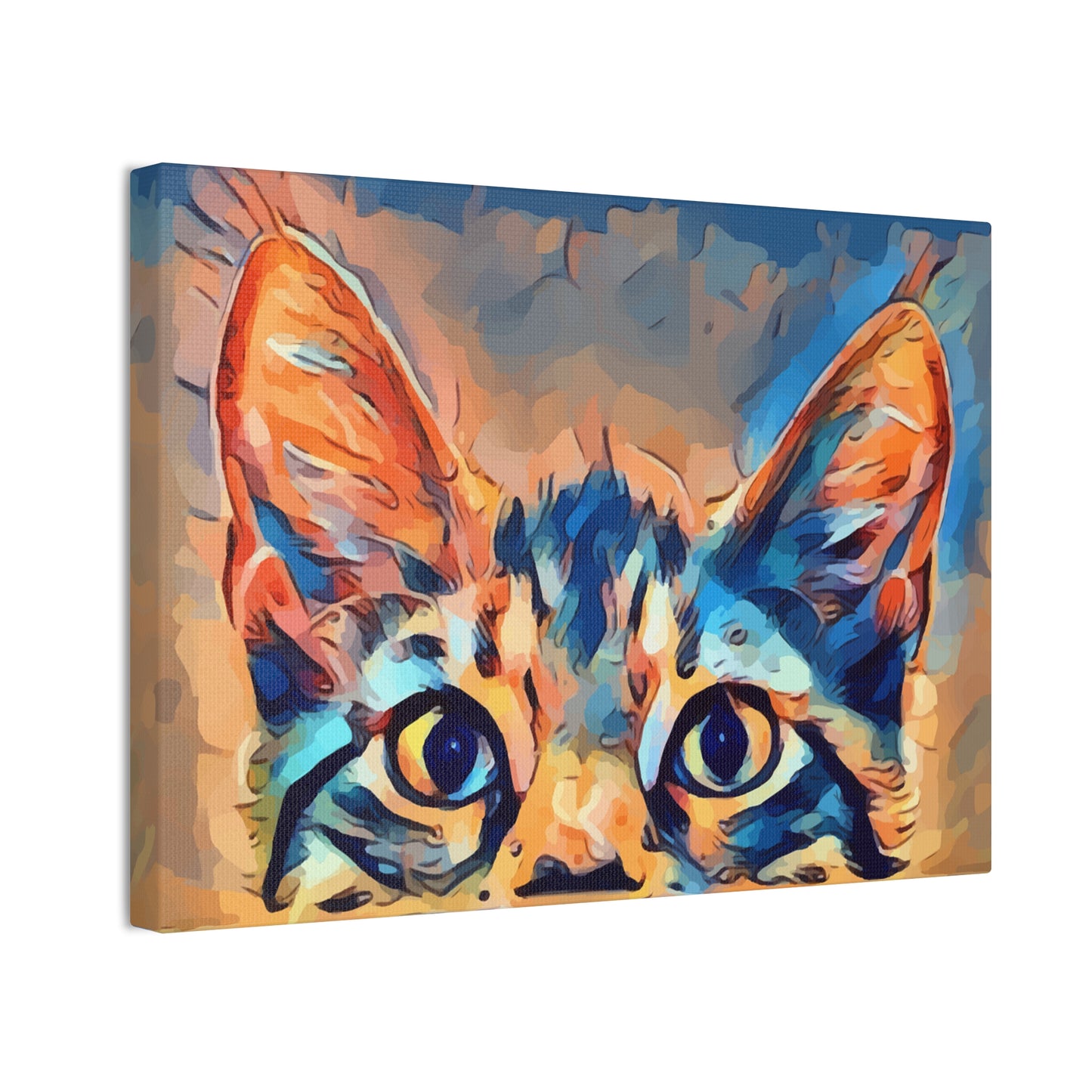 Spying Kitty - Canvas Stretched, 0.75"