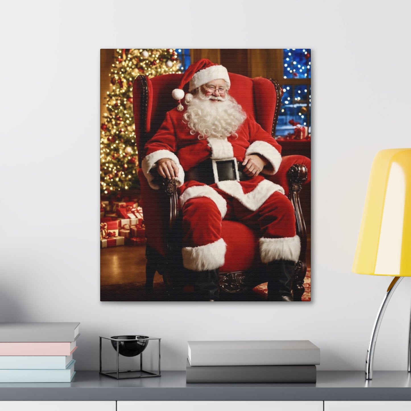 Santa - Canvas Stretched, 0.75" - Christmas