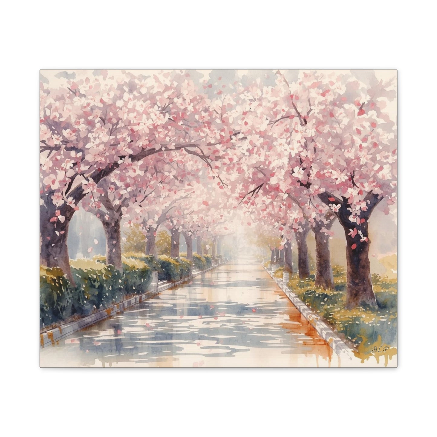 Cherry Blossom Way - Canvas Stretched, 0.75"- 2026 Wall Art Places