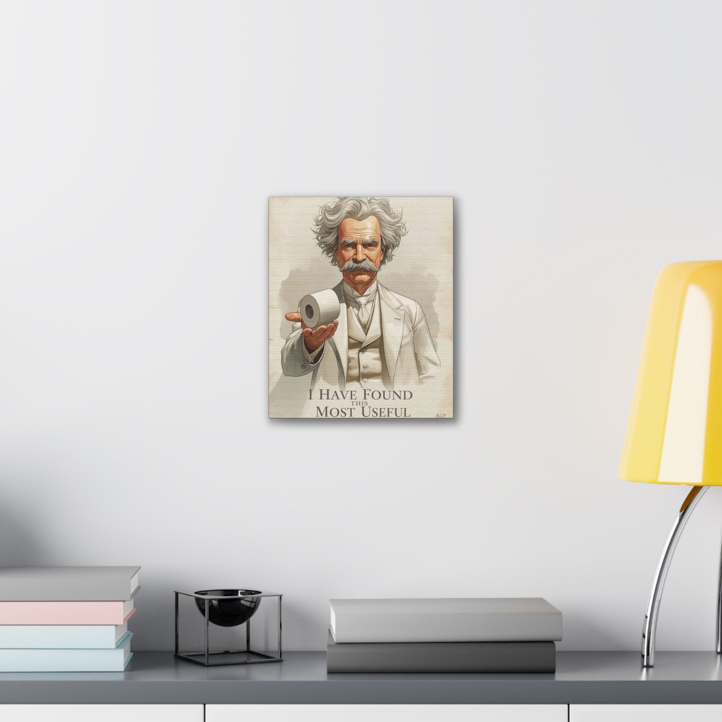 Twain - Canvas Stretched, 0.75" - 2026 Wall Art - Bathroom Humor
