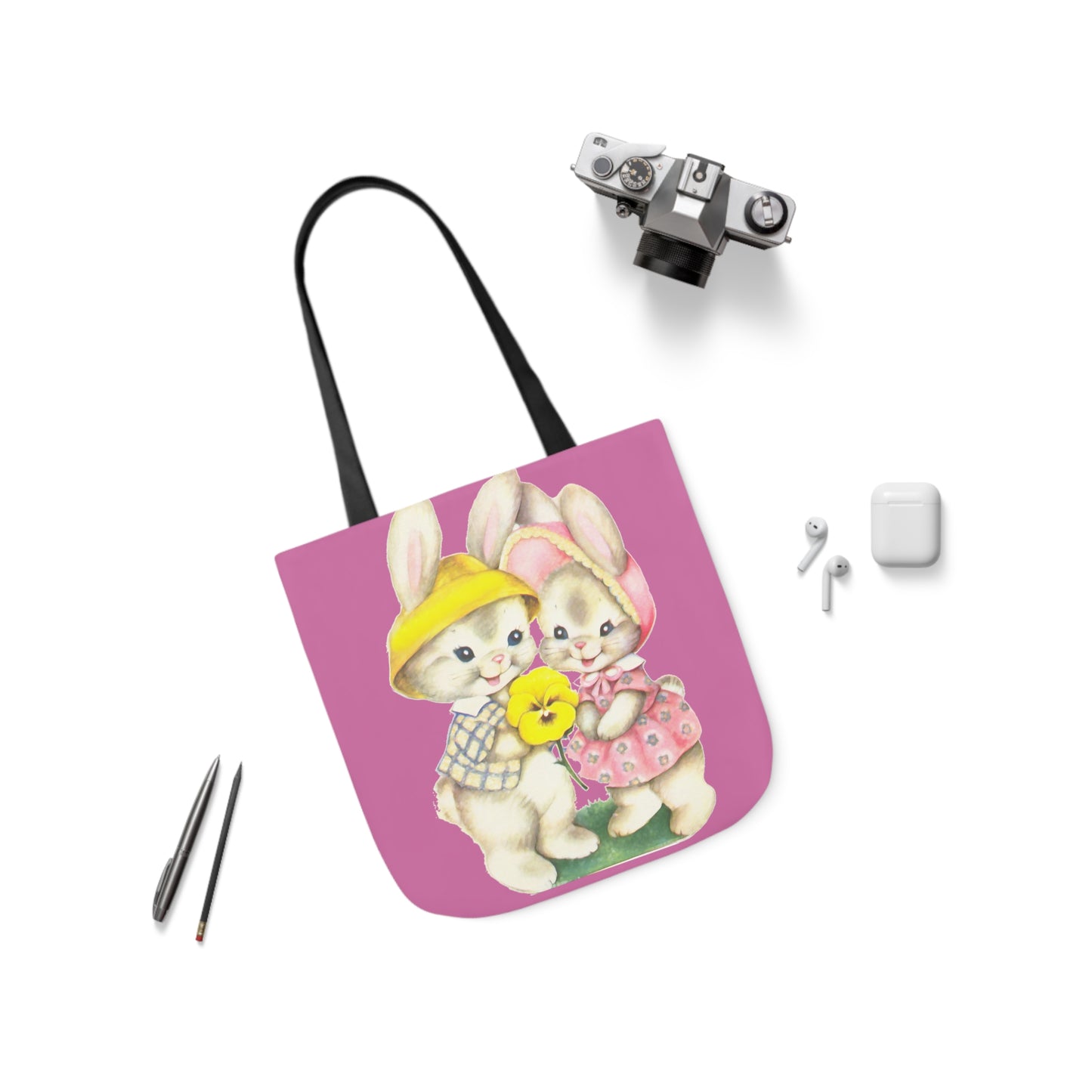 Easter - Canvas Tote Bag, 5-Color Straps