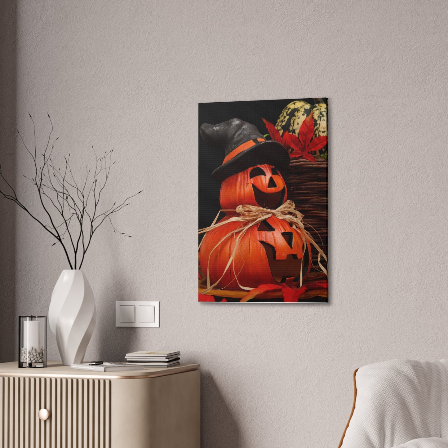 Pumpkins - Canvas Stretched, 0.75" - Halloween