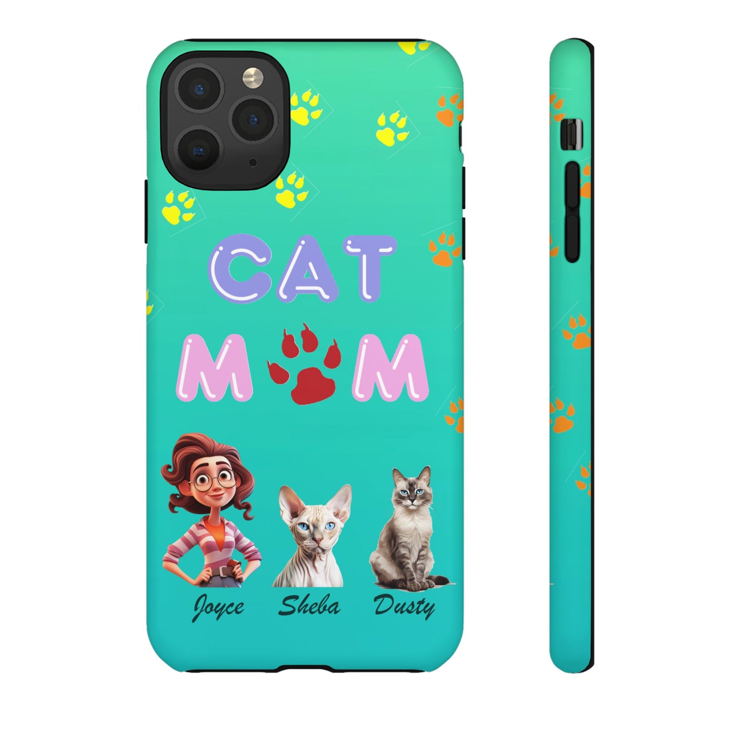 Cat Mom - Tough Cases - Mother's Day - Whimsical