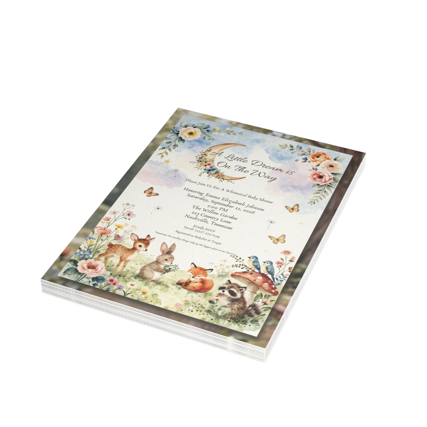 A Little Dream is on the Way - Postcard Bundles (envelopes included)