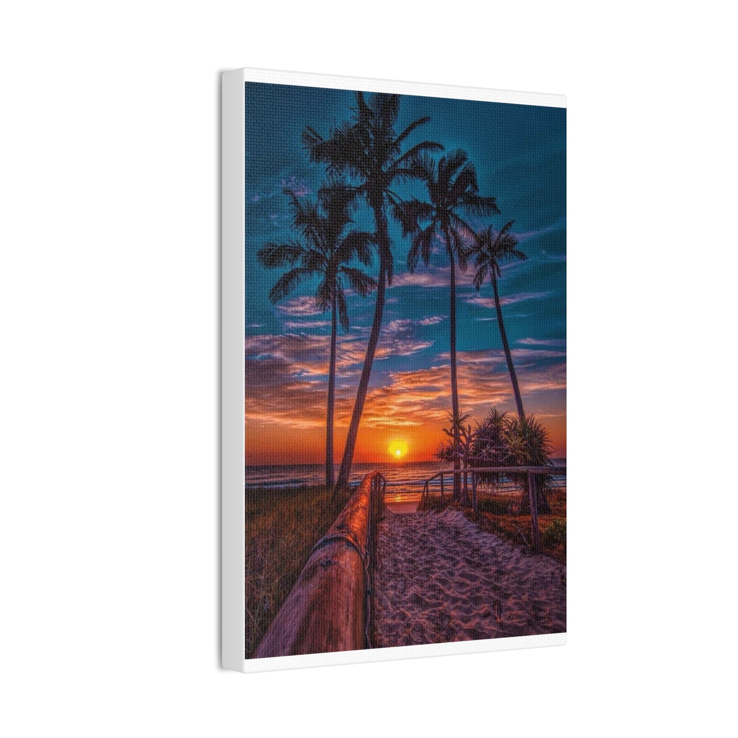 Sunset Palms - Canvas Stretched, 0.75"