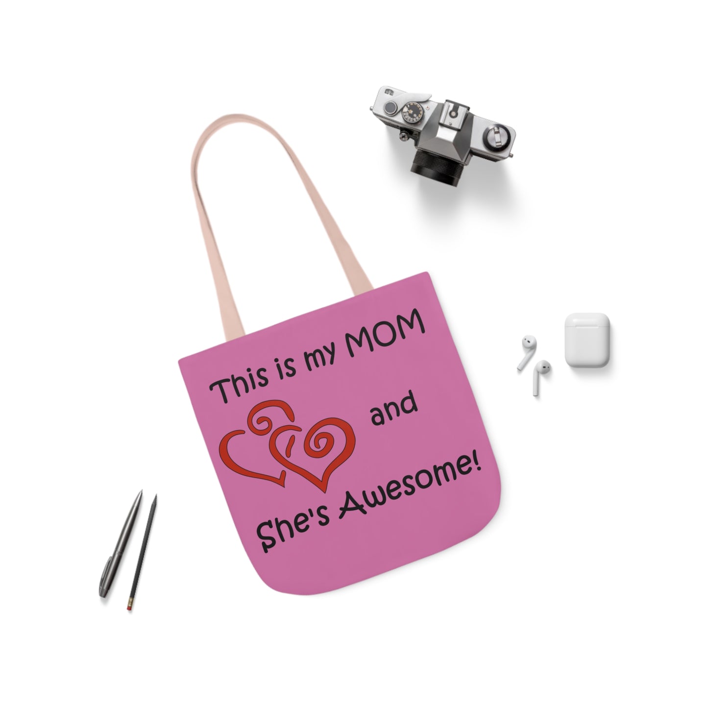 This is My Mom - Canvas Tote Bag, 5-Color Straps  Mother's Day