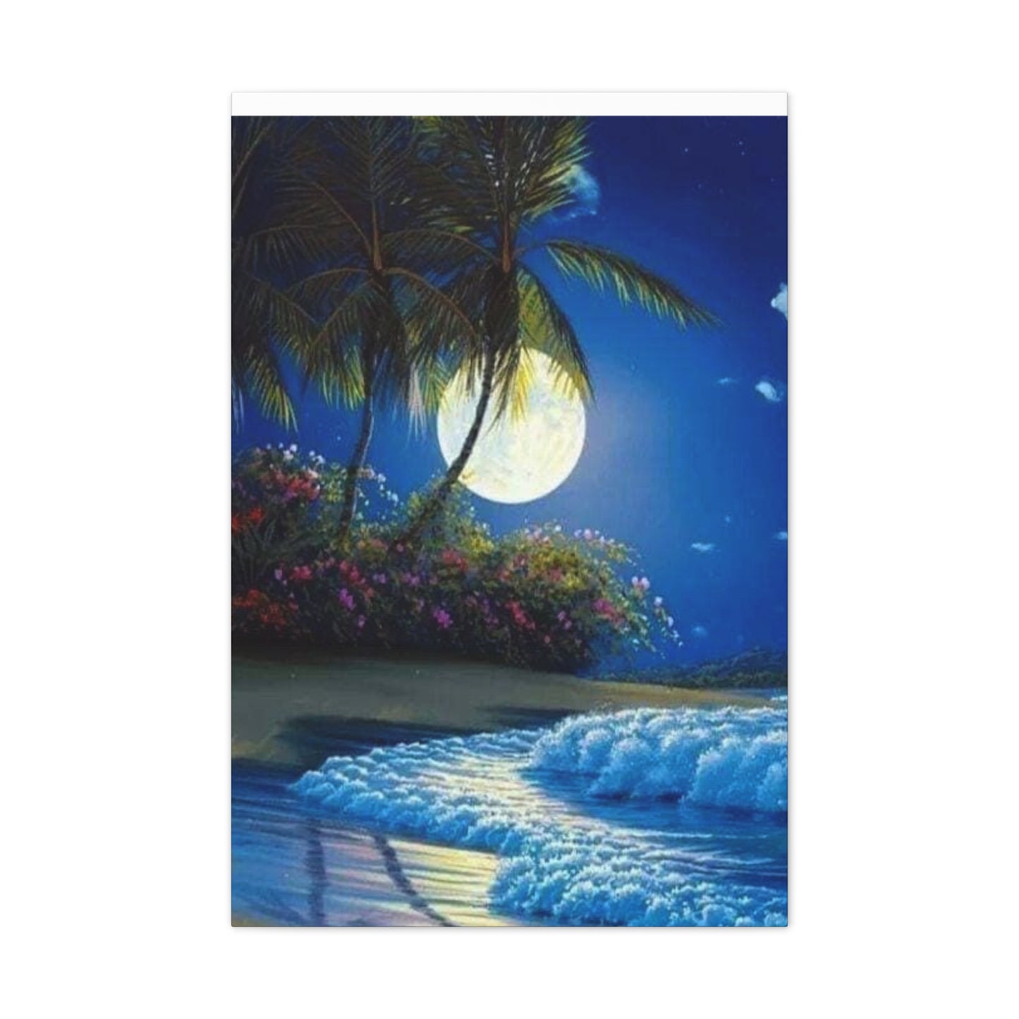 Desert Island Moon Light - Canvas Stretched, 0.75"