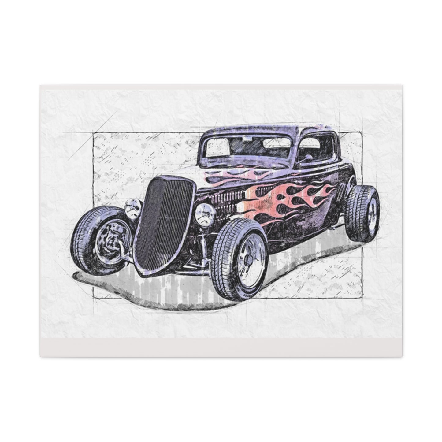 Hot Rod 1 - Canvas Stretched, 0.75" - Father's Day