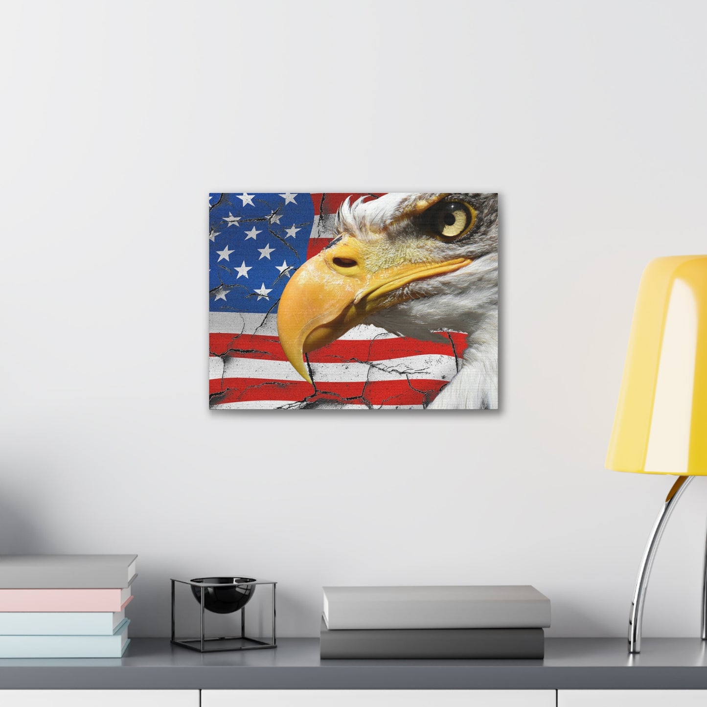 American Eagle - Canvas Stretched, 0.75" -  Military